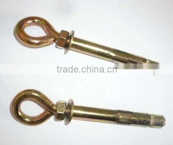 china fastener zinc plates O type eye bolt for concrete fixing