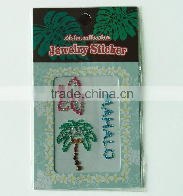Free shipping shine crystal pink clothing rhinestone stickers