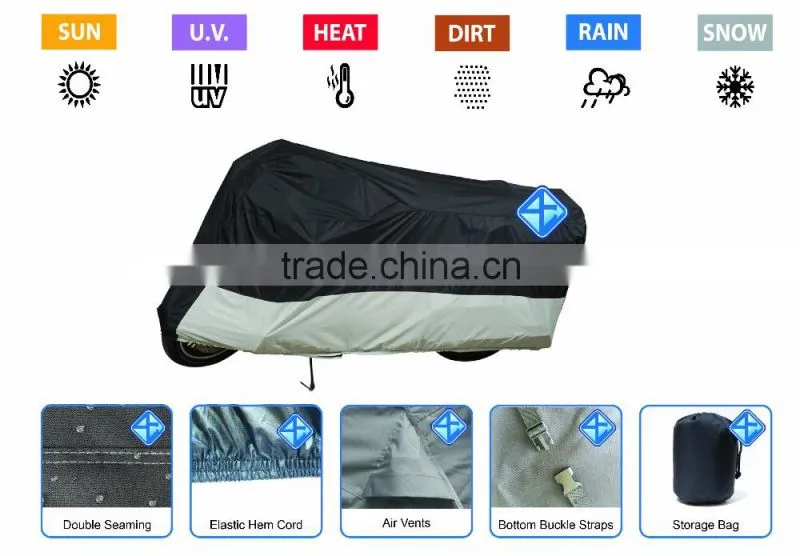 Chinese wholesale selling motorcycle sun cover