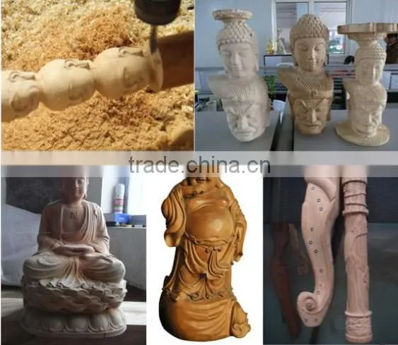 cnc multi spindle 4 axis machine carving Wood PVC Acrylic MDF sofa table furniture legs SKW-1325