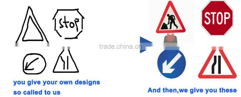Reflective adhesive forbid pedestrian through Road sign