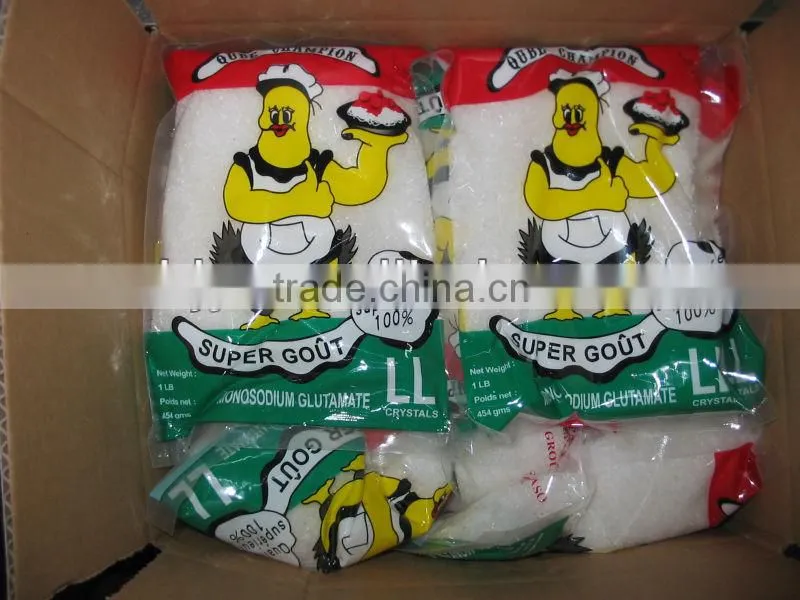 ajinomoto MSG mono sodium 80% 454bag packaging