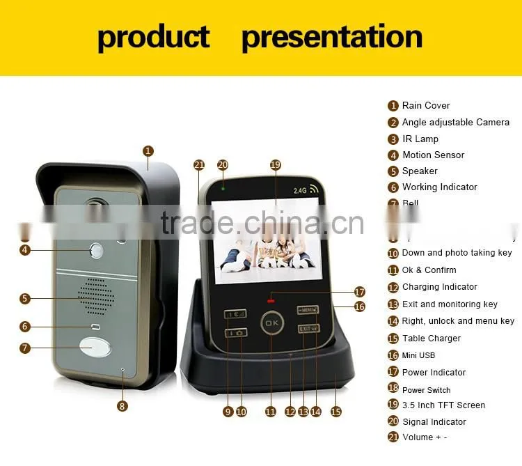 security cameras door bell wireless video door phone wireless door bell