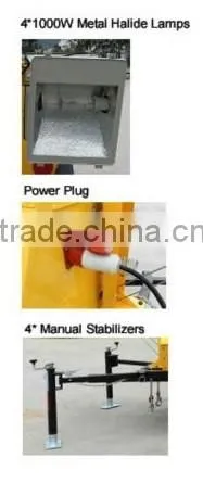 lighting tower/ mobile light tower diesel generator for sale