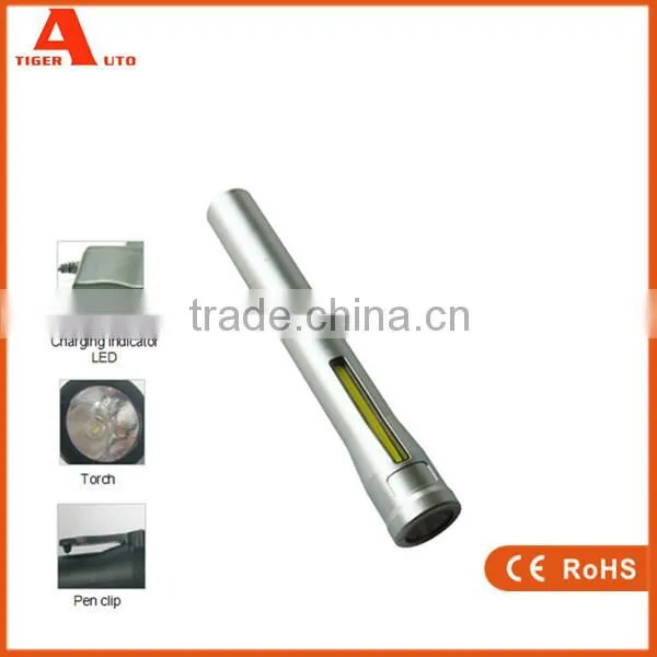 Hot Sale 2W COB Rechargeable Work Light LED Torch Flashlight