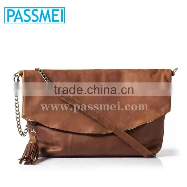 On Sale Brown Leather Purse, Large clutch, Women Handbag, Sac bag