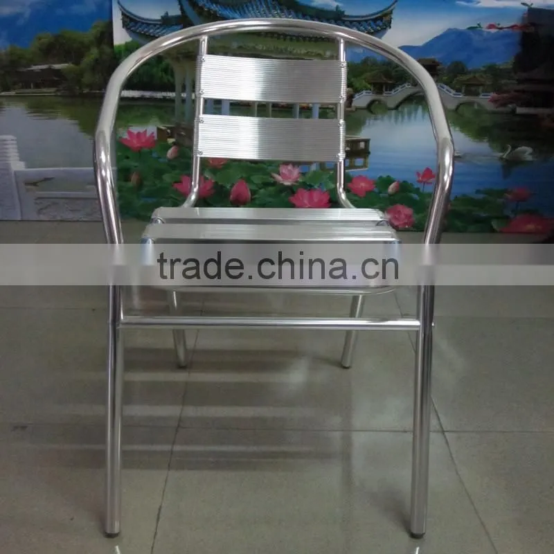 00 aluminum furniture modern light weight stacking bar chair YC002A