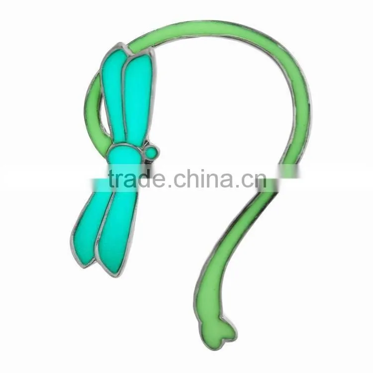 glow in the night ear cuff flat stud earring pearl