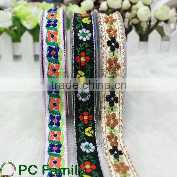 Beautiful Flower Jacquard Ribbon for Clothing Accessories