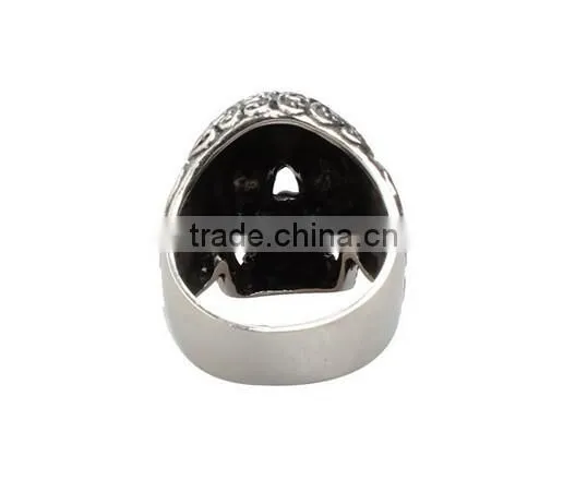 Fashion Man's Stainless Steel ring Personality punk skull Titanium steel Rings