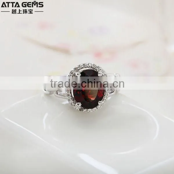 Latest beautiful 925silver ring narutal gemstones ring