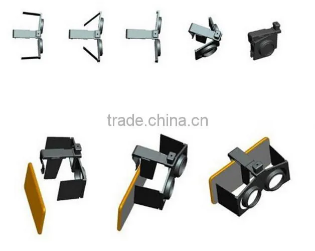 Hot Christmas Gift Google Cardboard Version 3D Virtual Reality fold Support 4~6inch Phones