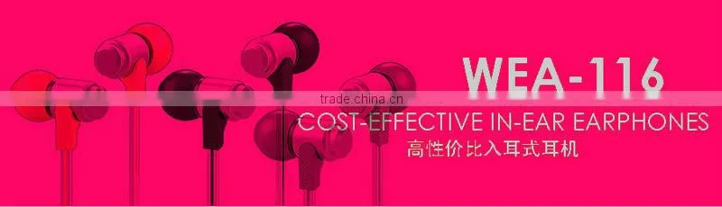 Wallytech new arrival earphone for mp3/for mp4 WEA-116