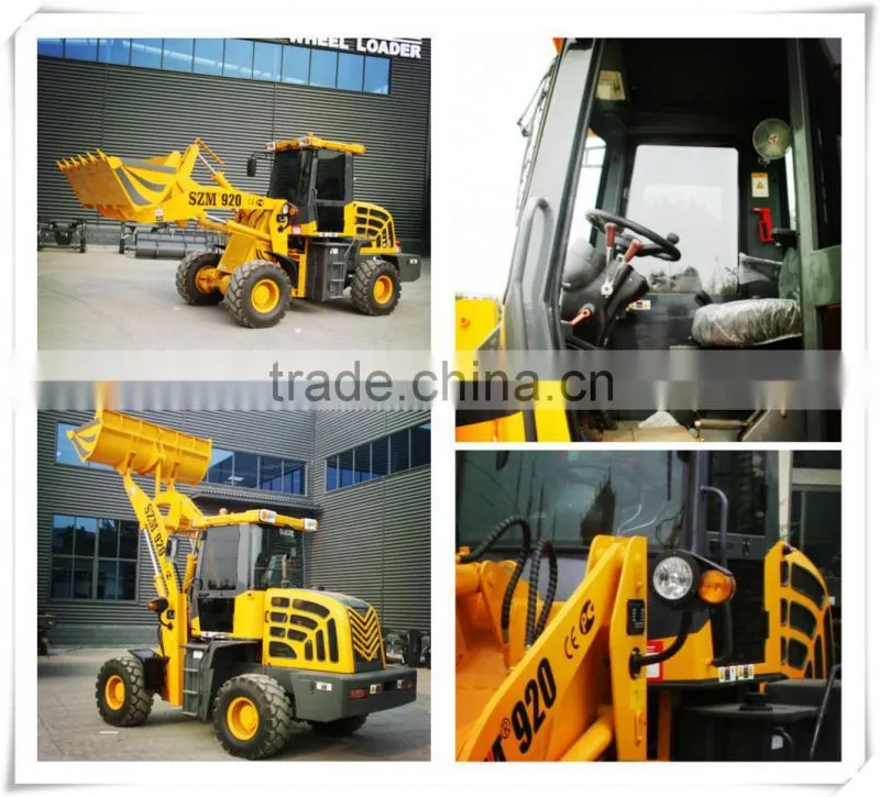 quick hitch 2 ton wheel loader front end loader NEOL200 with huafeng engine hydraulic joystick