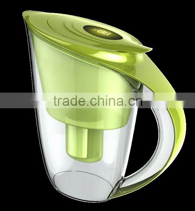New design negative ORP portable alkaline water filter pitcher