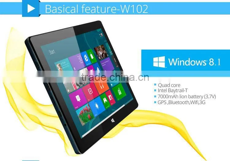 Windows8.1 Quad-core 1.83GHZ tablet pc 10.1 inch tablet ips screen support 64 GB SD card slot