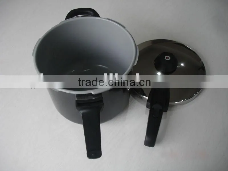 Ceramic coating food Pressure cooker with containers