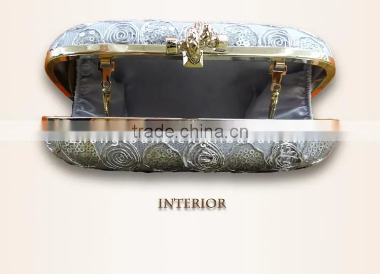 Wholesale upscale vogue metal evening bag