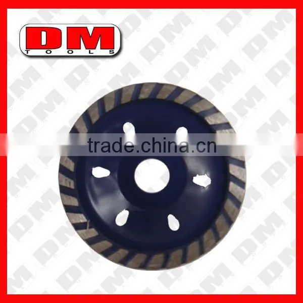 Concrete turbo cup grinding wheels