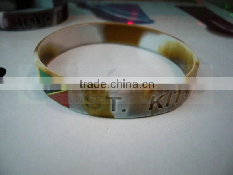 fluorescent silicone bracelet