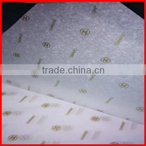 Fashionable Logo Printed Transparency Wrapping Paper Wholesale