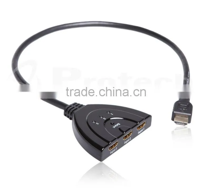 hdmi switch 1x3 with 30cm hdmi cable PET0301D