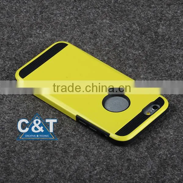 C&T 2 In 1 Dual Layer Hybrid TPU and Hard Case Cover For iPhone 6 Plus 5.5-inch
