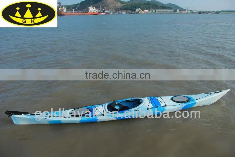 Plastic single sea kayak