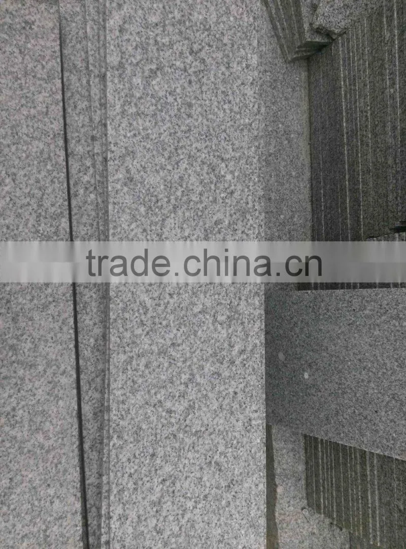 Grey granite stair