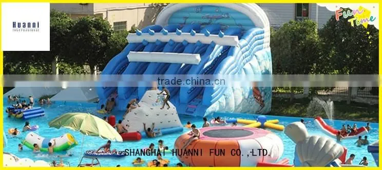 2016 New Design Hot Summer fun tool Inflatable Water Slide and Pool