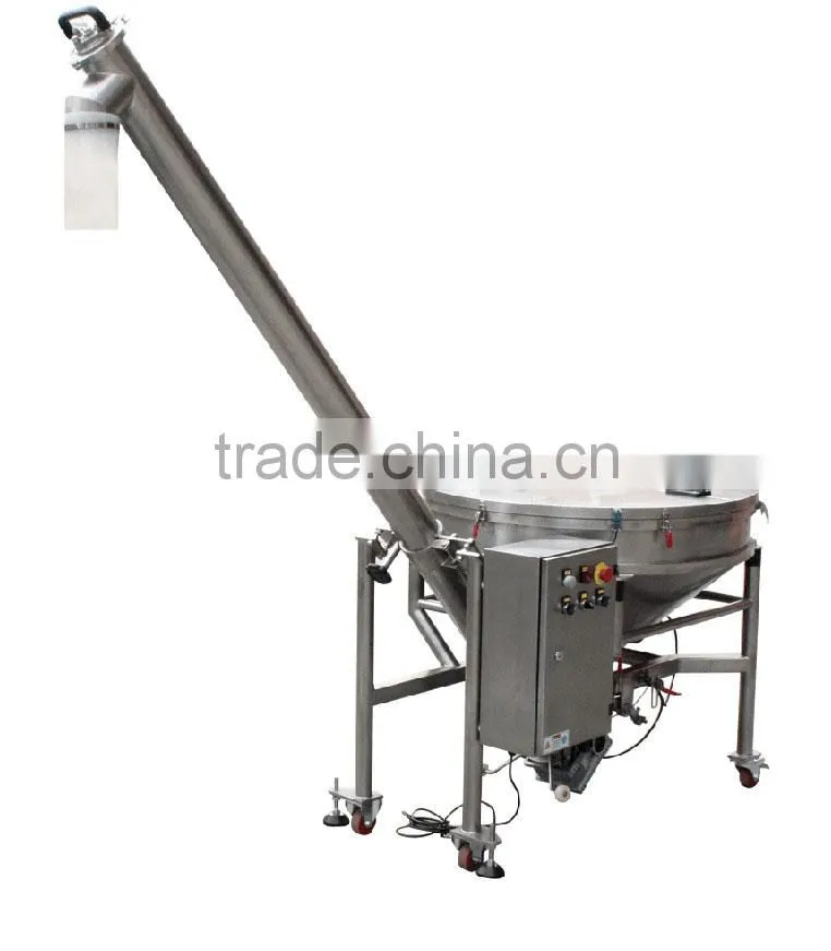 Easy Cleaning Helical Hopper Inclined Flexible Screw Conveyor for Powder