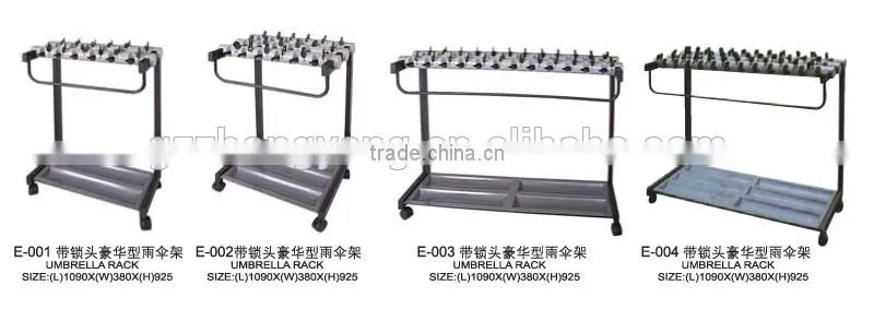 E-010 Promotion Umbrella Rack Stand in Supermarket