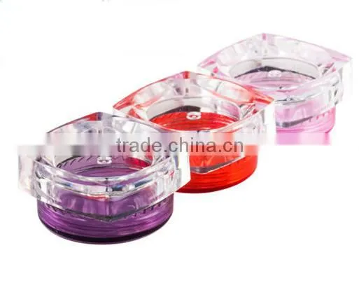 3g Plastic jar container with plastic lid cap