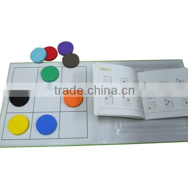 Logic color detective puzzle for kids