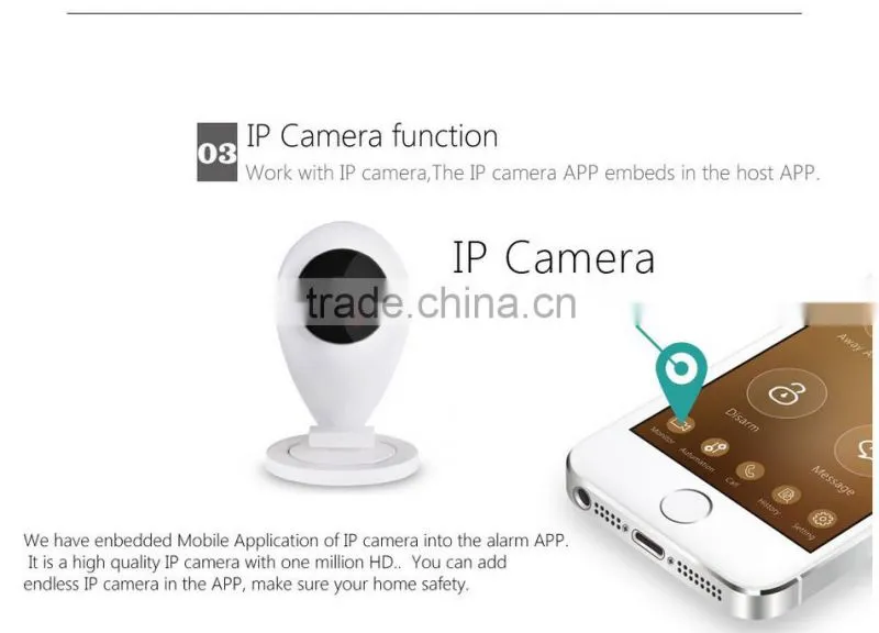 Wireless Touch RFID Color display wireless gsm alarm system with Android and IOS App