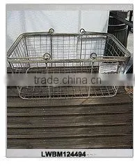 vintage old aged small handmade antique wooden basket