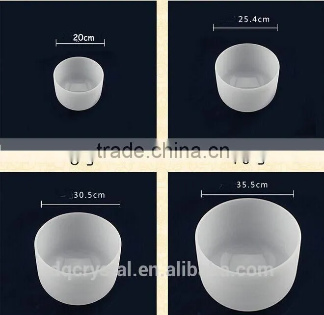 Chakra Tuned Quartz Crystal Singing Bowls With O-ring