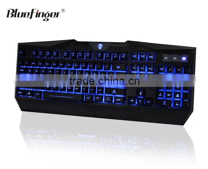 USB Adjustable colored Backlit LED Gaming Keyboard for Laptop Desktop