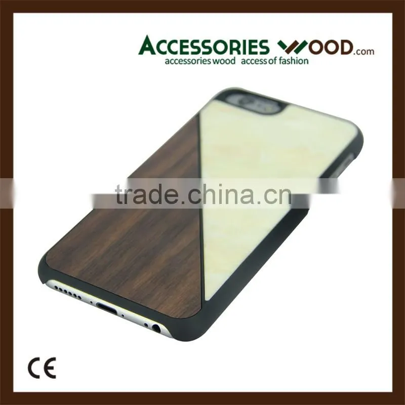 Hot selling cheap shell and wood mobile phone case for iphone