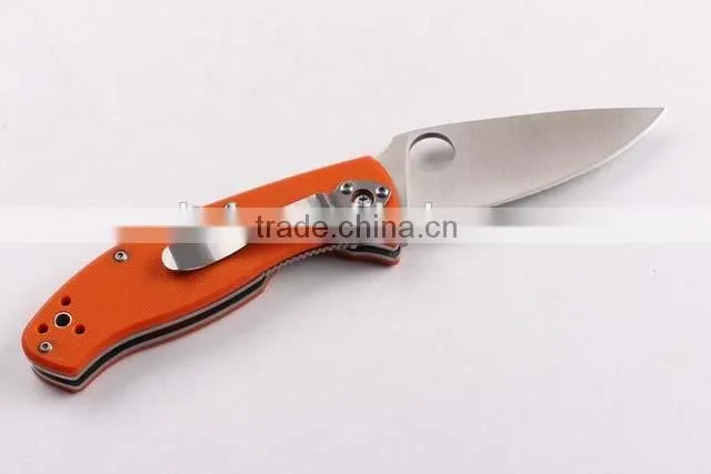 OEM 8CR13MOV stainless steel G10 camping knife