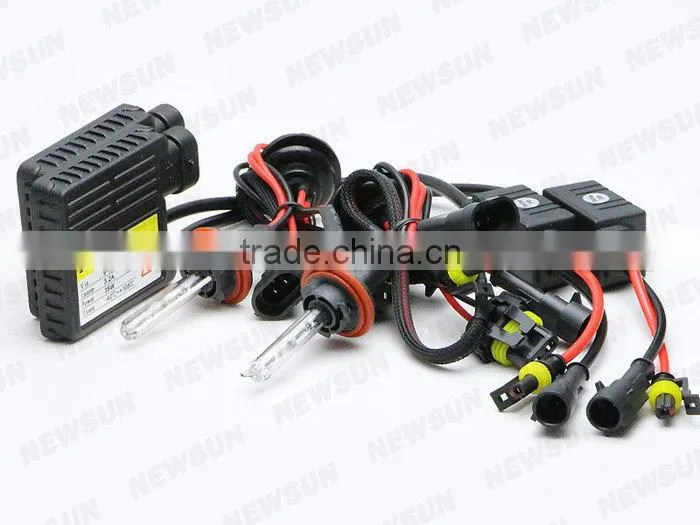 Promotion! super slim ballsat 2pcs H11 H9 H8 xenon HID kit 35w 12v single beam auto headlight xenon bulbs hid