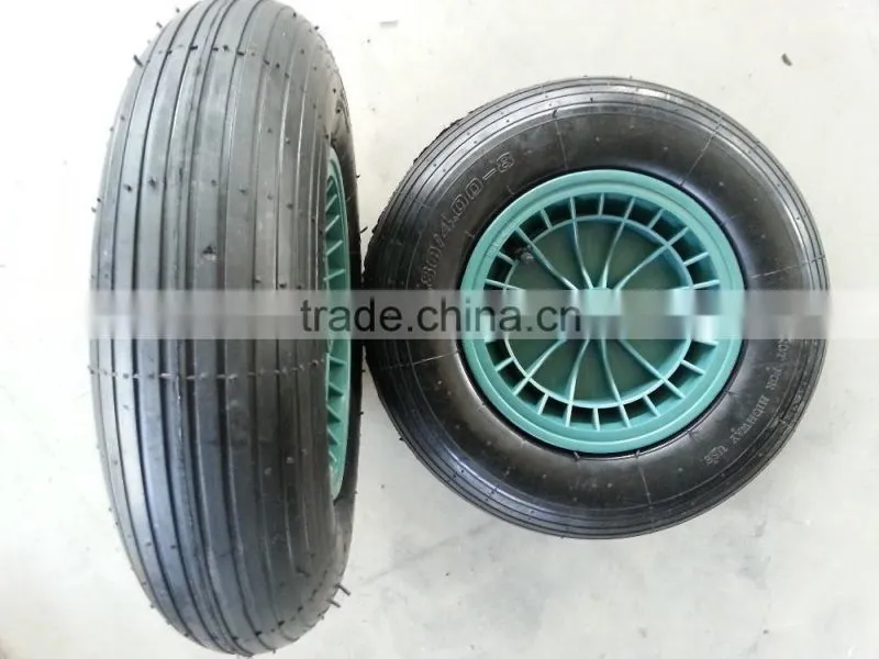 Lowest price wheelbarrow wheel 4.00-8 with spoke