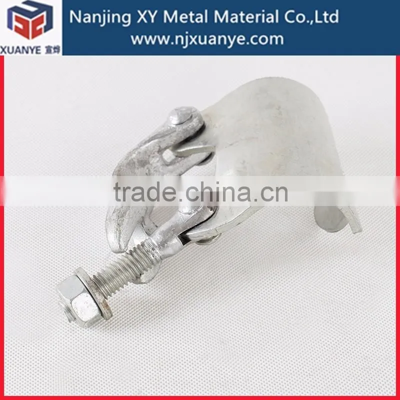 Steel scaffolding half coupler