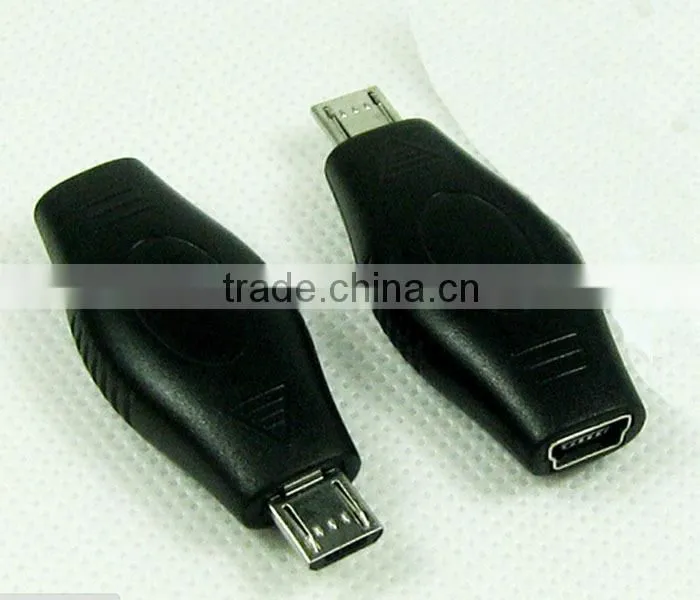 Mini USB Male to USB Female 90 degree Vertical Right Angled Adapter