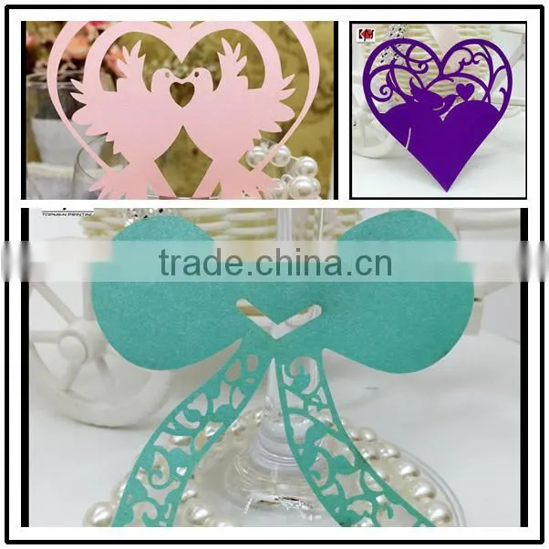 Wedding invitation card laser cut table decoration place card wholesale