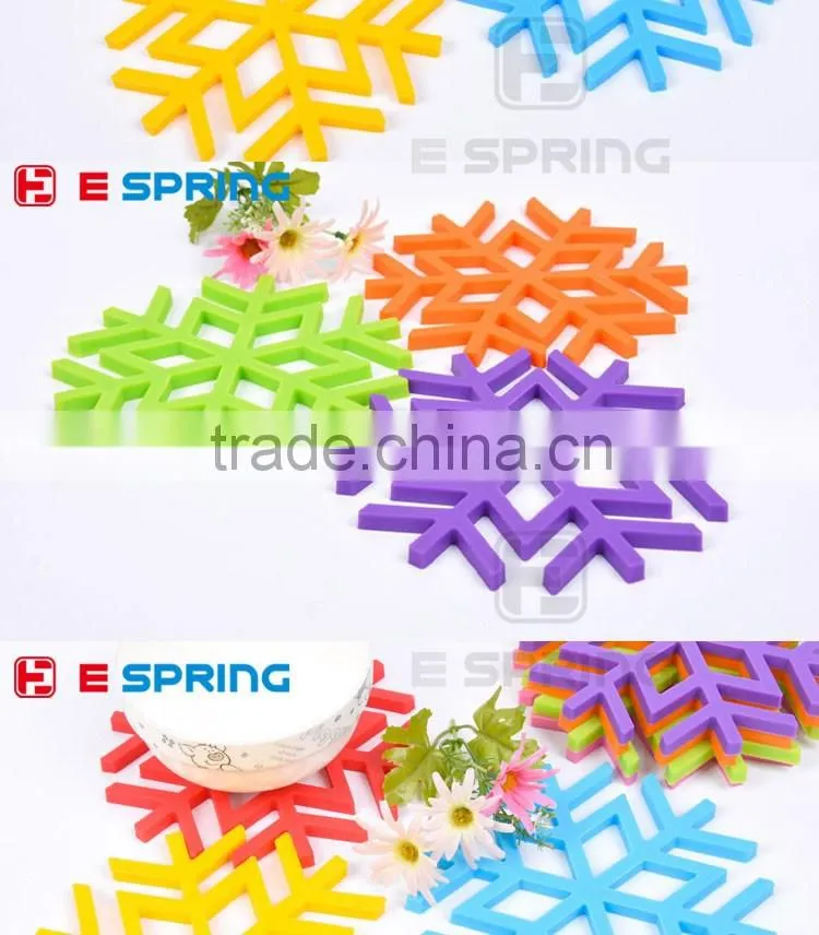Table decorative mesh snow style silicone table mat