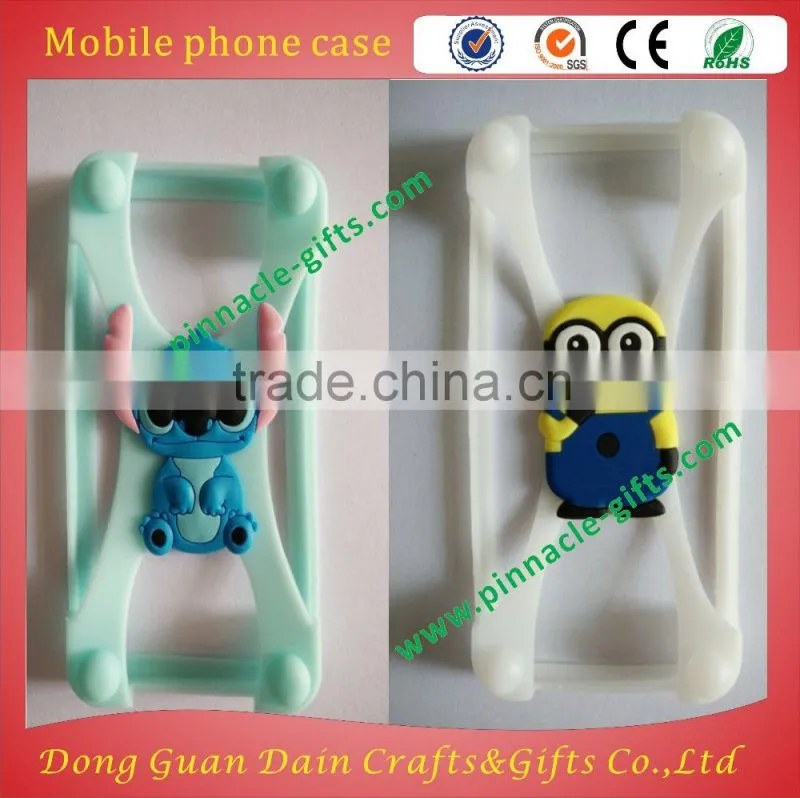 stocked 3D silicone mobile phone cases