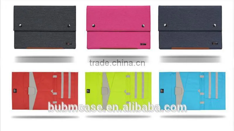 BUBM 2016 folding Waterproof Customized printed Laptop Cover Case nylon Laptop Sleeve