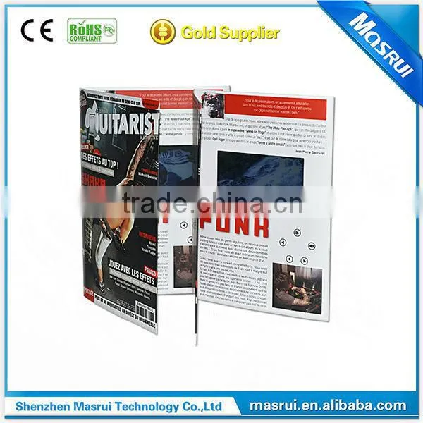 China Supplier Premium Qulity 4.3 " LCD Screen video Wedding Invitation Card