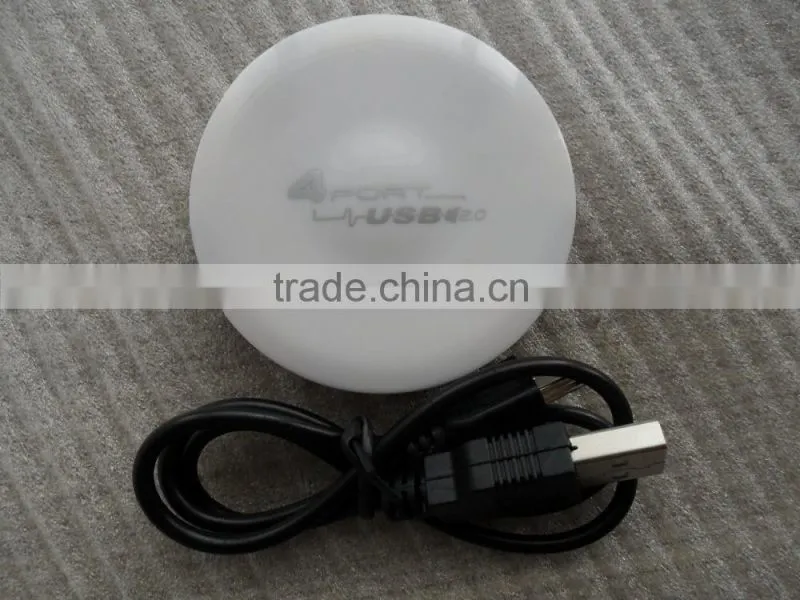 Hot sell High Speed 4 Ports USB 2.0 Hub Portable Circular USB HUB